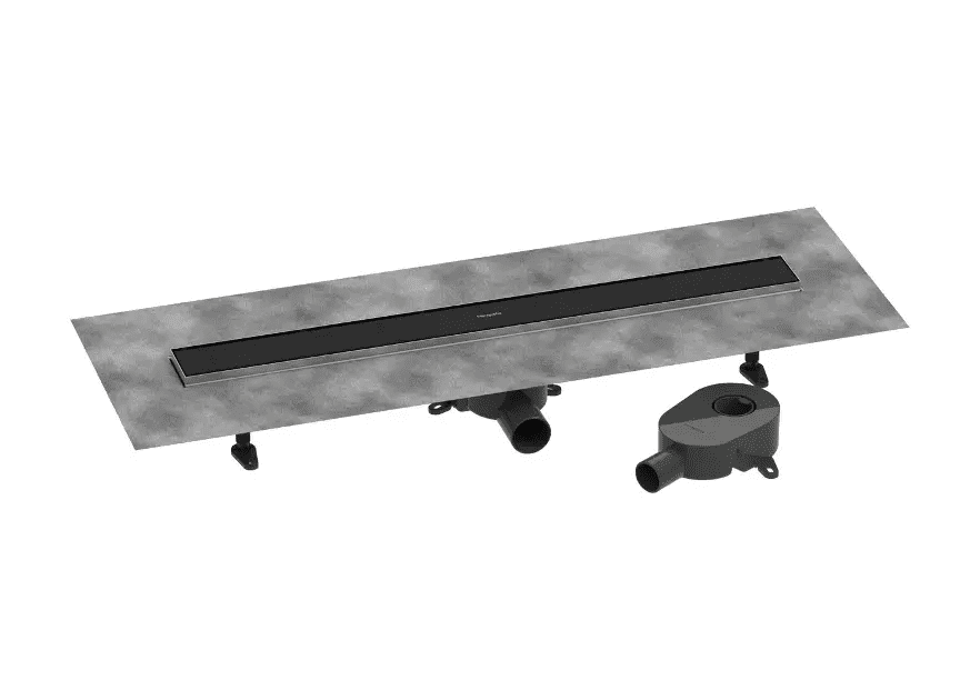 Hansgrohe 56273670 - Sprchový žlab 80 cm s oboustranným roštem, pro vložení dlažby, matná černá