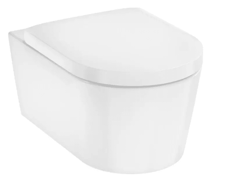 Hansgrohe 61186450 - Závěsné WC se sedátkem SoftClose, Rimless, AquaChannel Flush, SmartClean, EcoSmart, bílá