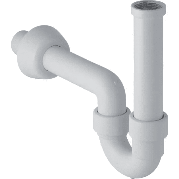 Geberit 151.100.11.1 - Trubková zápachová uzávěrka pro umyvadlo a bidet, vývod vodorovný, d 40 mm, alpská bílá