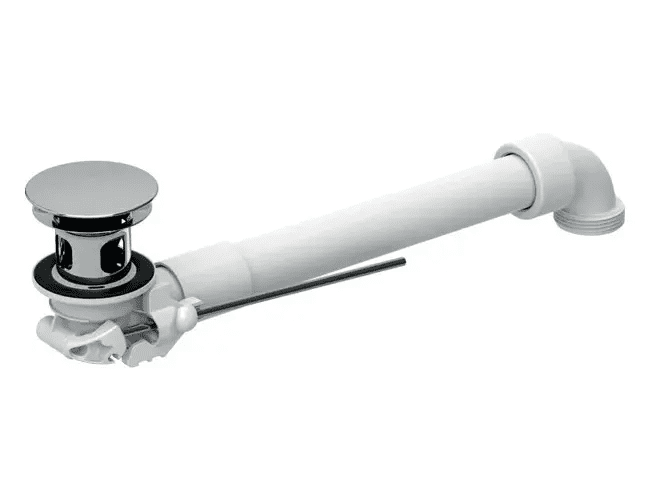 Geberit 152.070.21.1 - Úsporný sifon pro umyvadla s přepadem, výpusť s táhlem, chrom