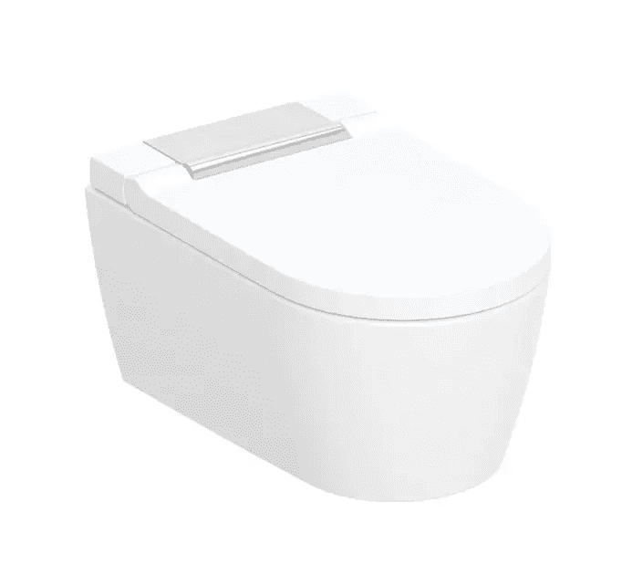 Geberit 146.220.21.1 - Elektronický bidet Sela s keramikou, závěsný, TurboFlush, SoftClosing, KeraTect, bílá/lesklý chrom