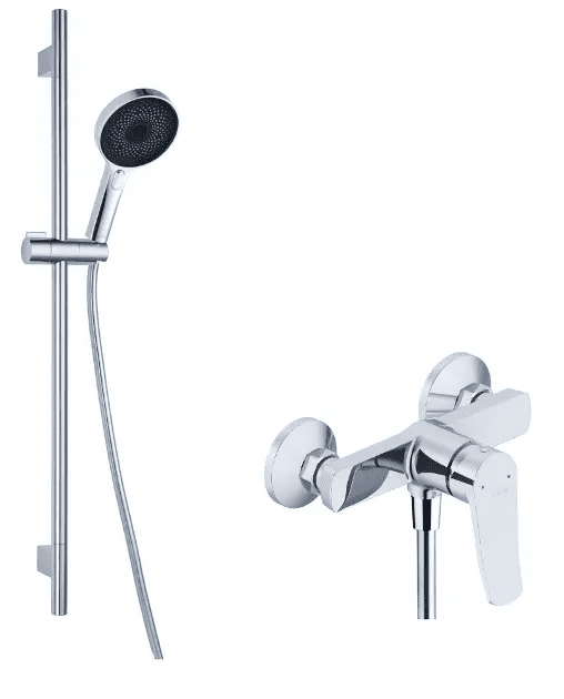 kielle 20627SN70 - Sprchový set s baterií, tyčí, hadicí a sprchovou hlavicí EcoSpare, chrom
