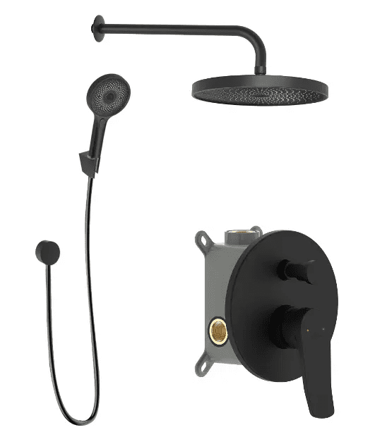 kielle 20627SP34 - Baterie pod omítku pro 2 spotřebiče, s příslušenstvím EcoSpare a s tělesem, matná černá