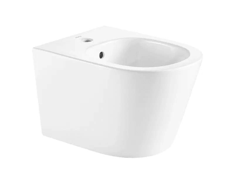 kielle 30327000 - Závěsný bidet, s přepadem, s otvorem pro baterii, bílá