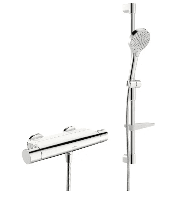 Hansa 481303310009 - Sprchový set s termostatem, 3 proudy, chrom