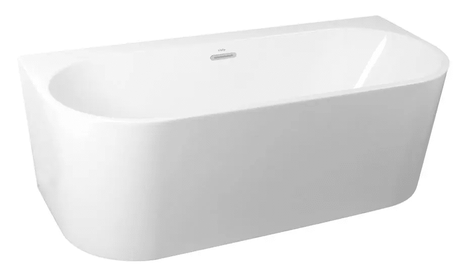 kielle 11324431 - Volně stojící vana ke zdi 170x75 cm, bílá