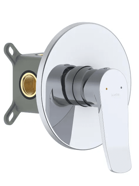 kielle 10227200 - Baterie pod omítku pro 1 spotřebič, s tělesem, chrom