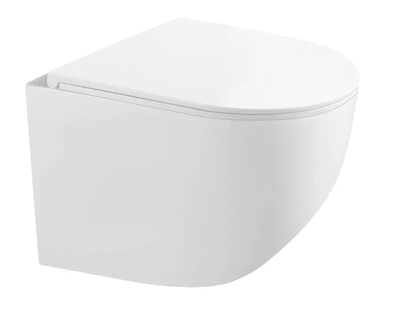 kielle 30115003 - Závěsné kompaktní WC se sedátkem SoftClose, Rimless, bílá