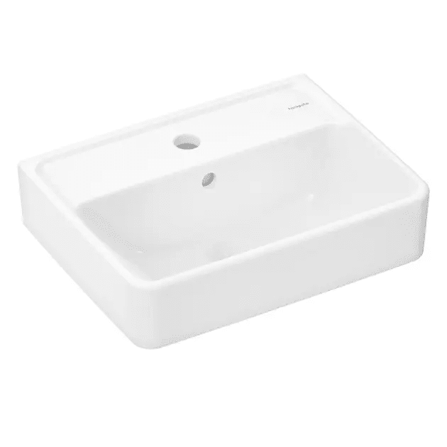 Hansgrohe 60130450 - Umývátko 45x34 cm, s přepade, otvor pro baterii, bílá