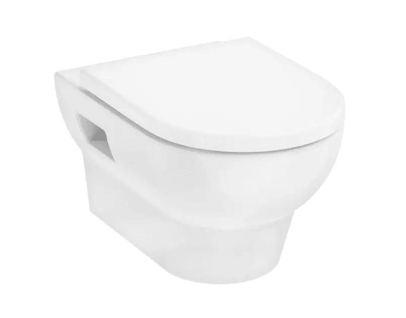 Hansgrohe 60201450 - Závěsné WC se sedátkem, AquaChannel Flush, Rimless, EcoSmart, bílá