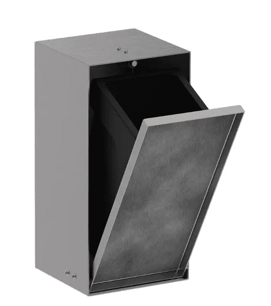 Hansgrohe 56063800 - Podomítkový odpadkový koš 2,5 l, kartáčovaná ocel