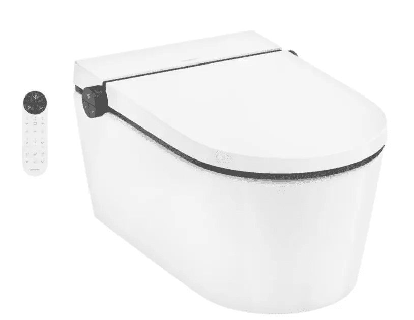Hansgrohe 63021450 - Elektronický bidet s keramikou, SoftClose, AquaHelix Flush, HygieneEffect, SmartClean, bílá