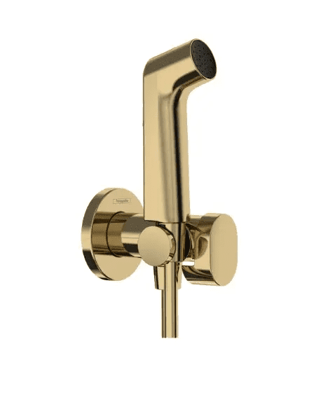 Hansgrohe 29230990 - Nástěnný ventil s ruční bidetovou sprškou, leštěný vzhled zlata