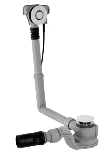 Geberit 150.750.21.6 - Vanová odtoková a přepadová souprava, ovládání PushControl, délka 260 mm, chrom