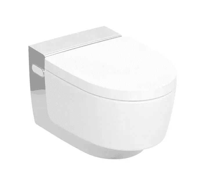 Geberit 146.200.21.1 - Elektronický bidet Mera Classic s keramikou, závěsný, TurboFlush, SoftClosing, KeraTect, bílá/lesklý chrom