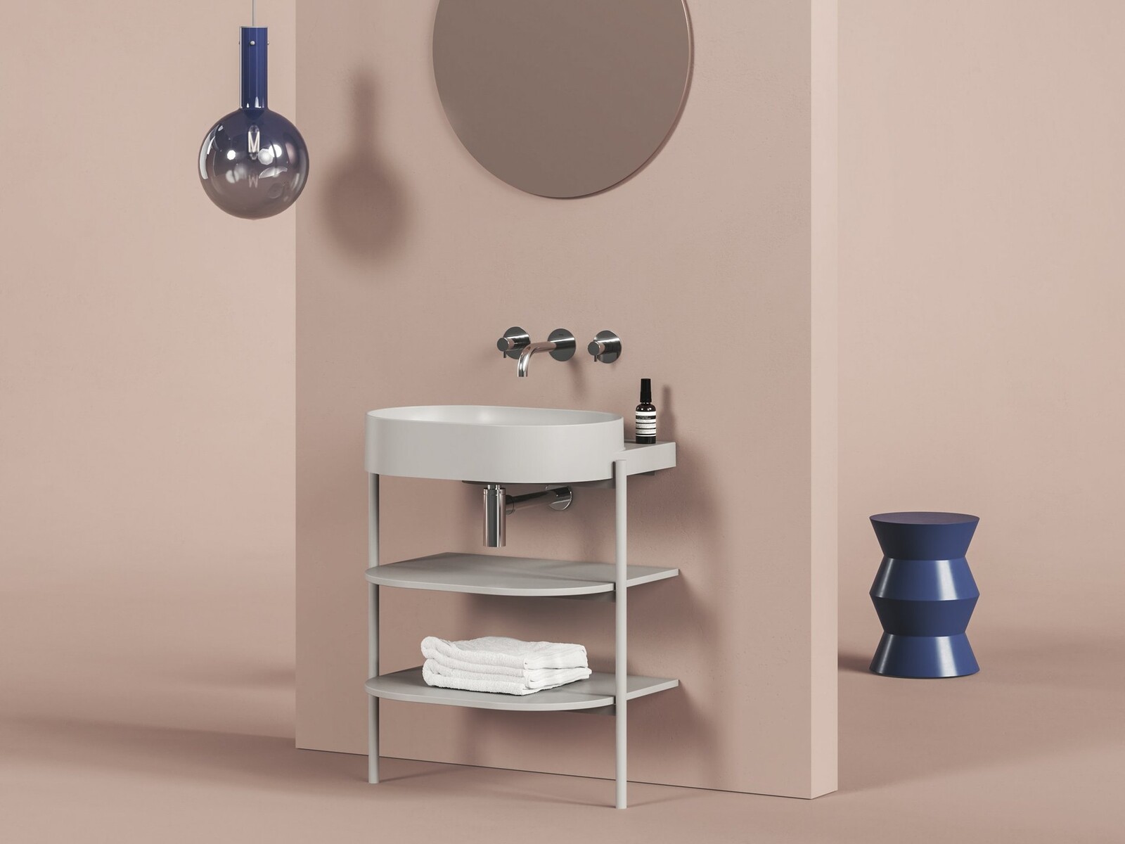 Ravak Konstrukce pod umyvadlo CS Yard 60, Smoke Grey