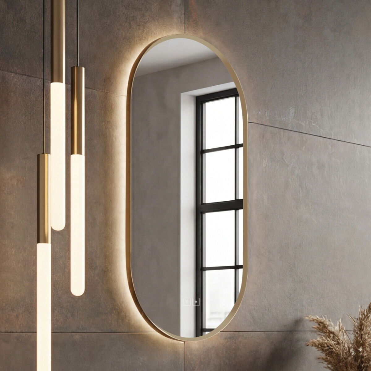 Nimco LED zrcadlo s podsvícením, 50 x 100, dotykový senzor