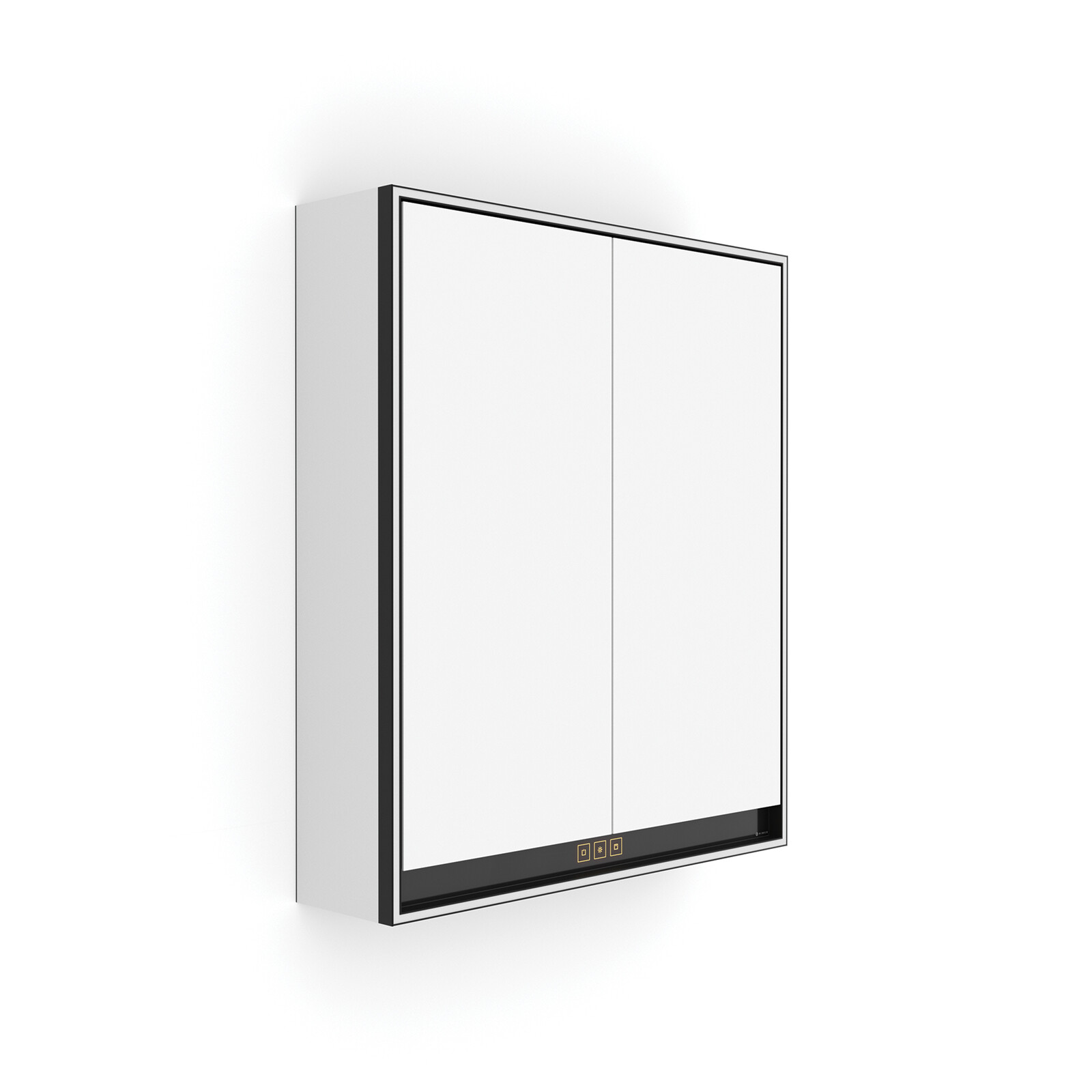 Nimco Černá LED podsvícená zrcadlová skříňka 600.