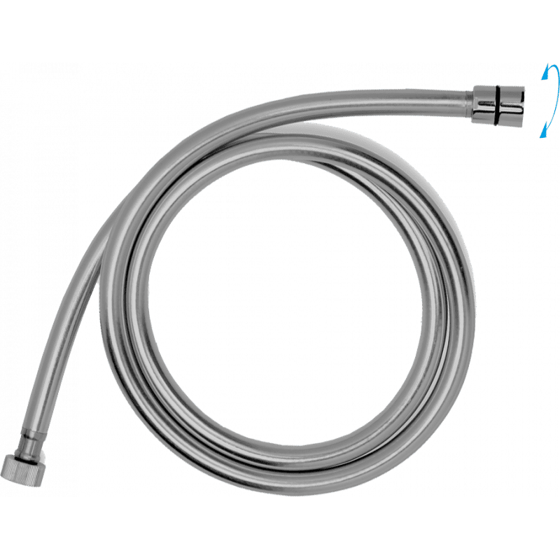 JB Sanitary HS 07 — Sprchová hadice 150 cm, ANTI-TWIST, šedo - stříbrná