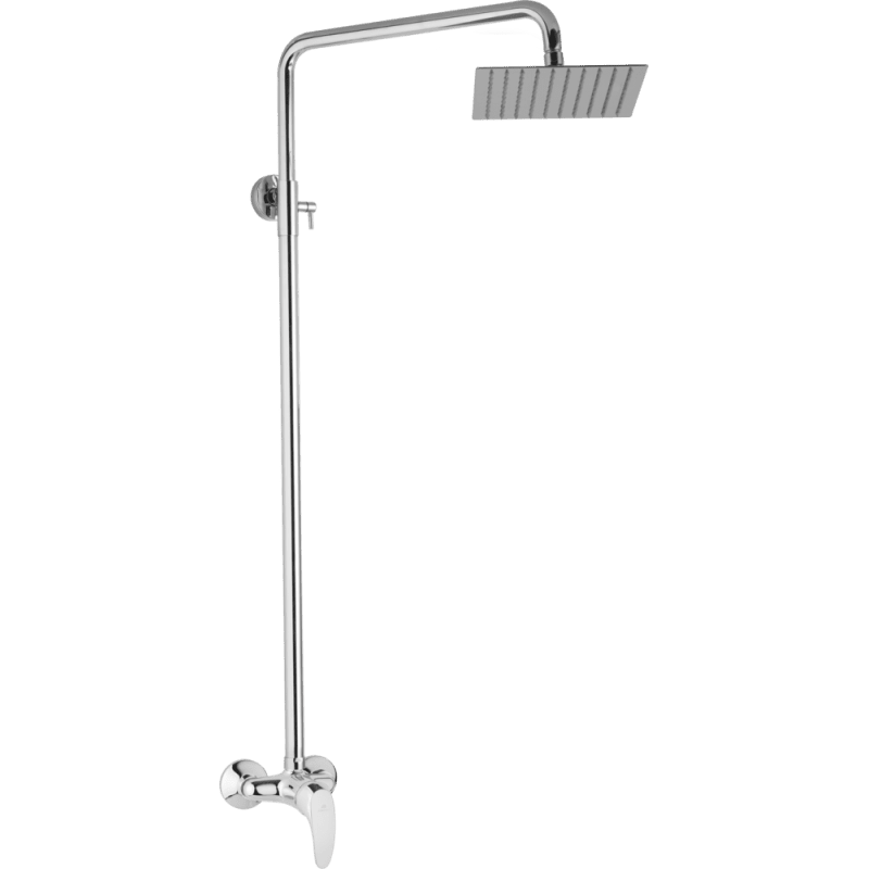 JB Sanitary SA 56 000 00 5 — Sprchová sestava s baterií SLIM s horním vývodem, 25x25cm