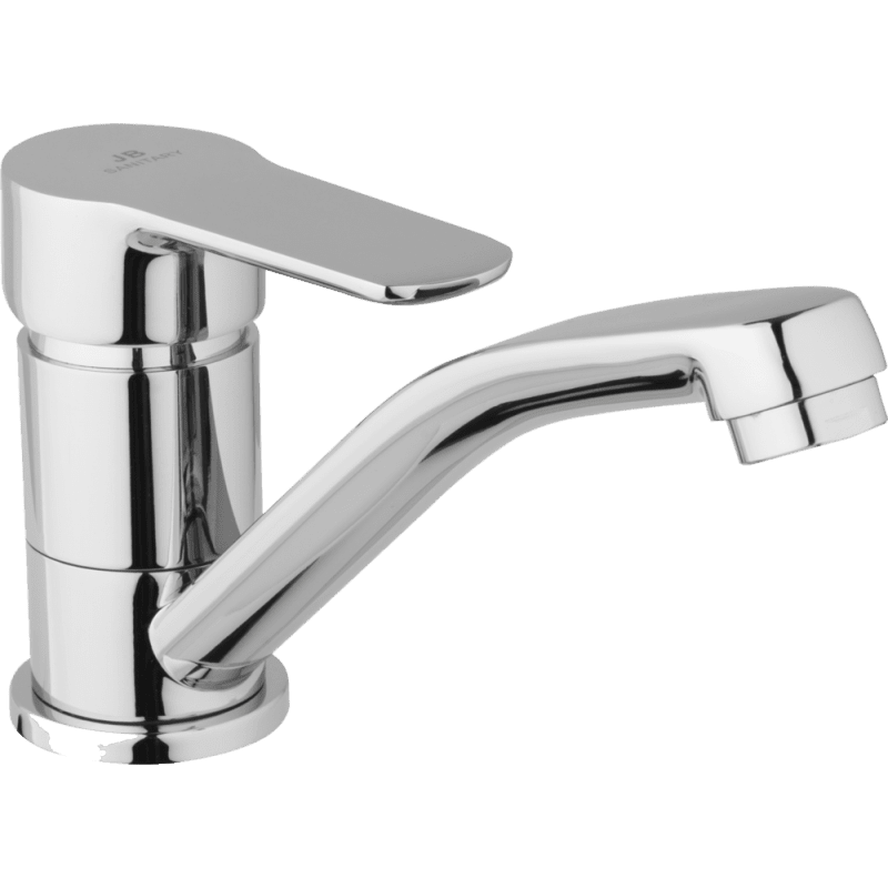 JB Sanitary M10 20 00 — Stojánková umyvadlová a dřezová baterie MIRAM, otočné ramínko 150 mm