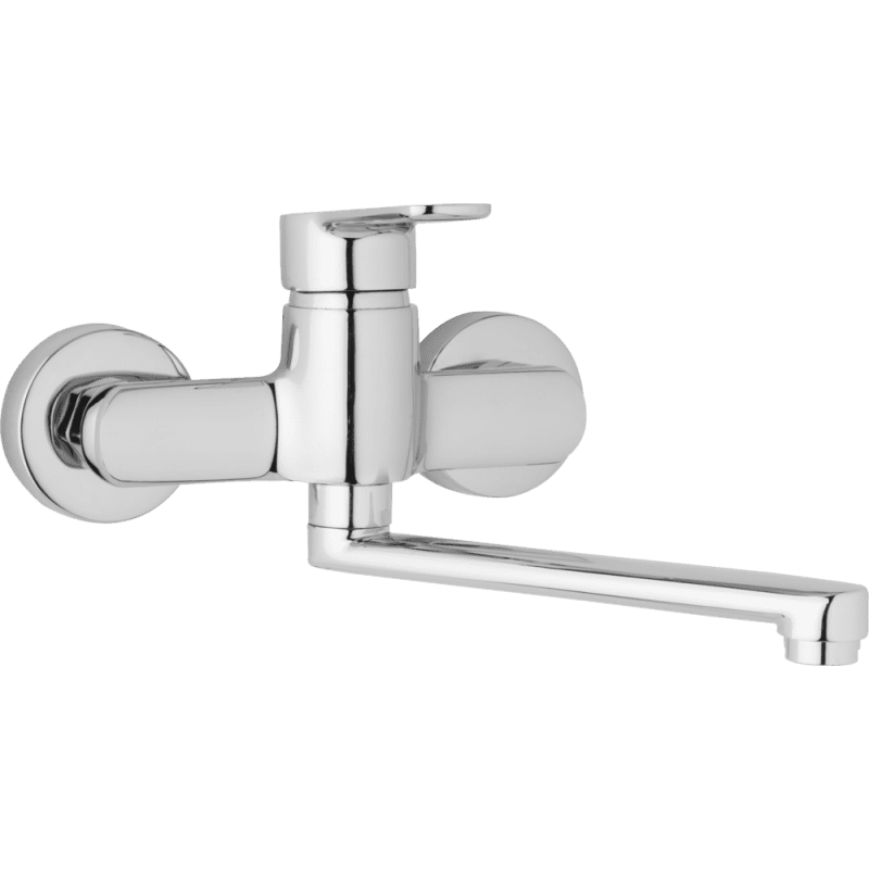 JB Sanitary M10 35 10 — Nástěnná dřezová a umyvadlová baterie MIRAM, rozteč 150 mm, ramínko 300 mm