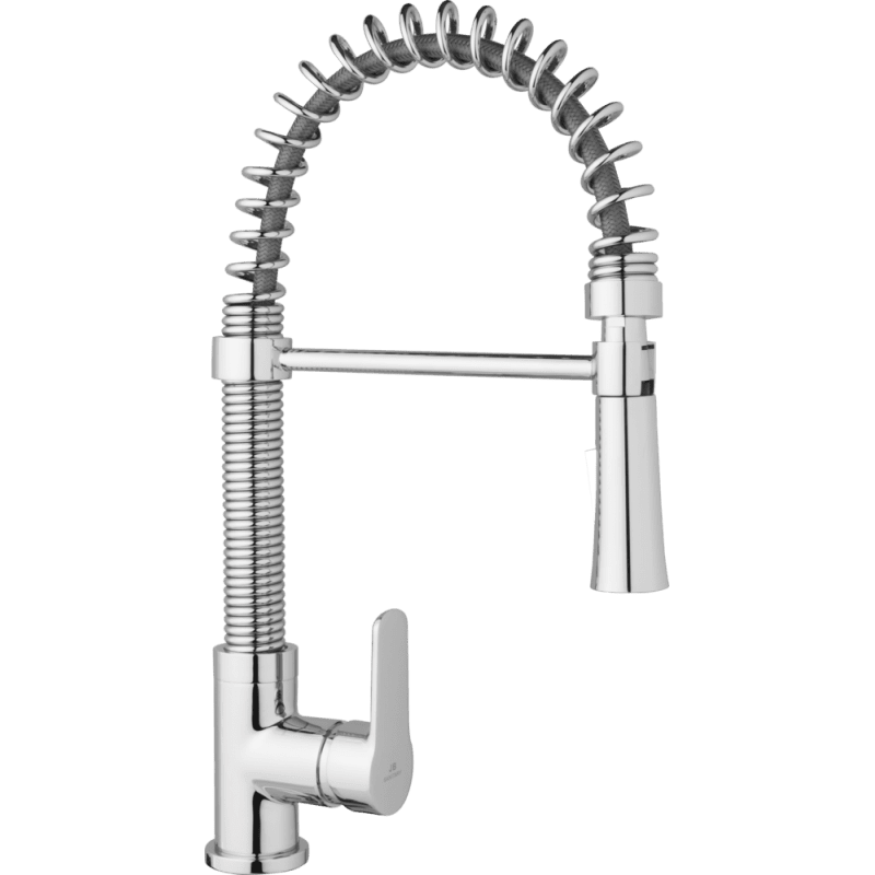 JB Sanitary M10 25 00 — Baterie do kuchyně, stojánková dřezová baterie s vytahovací sprškou MIRAM