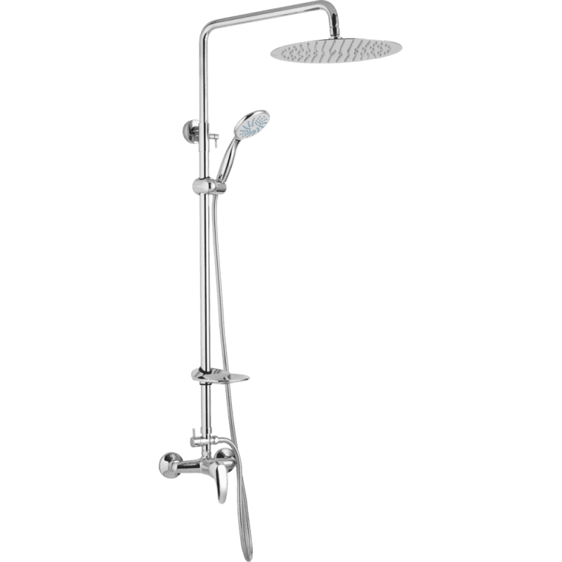 JB Sanitary SM 61 011 12 3 — Sprchová sestava s baterií MIRAM s horním vývodem, průměr 20cm, s příslušenstvím