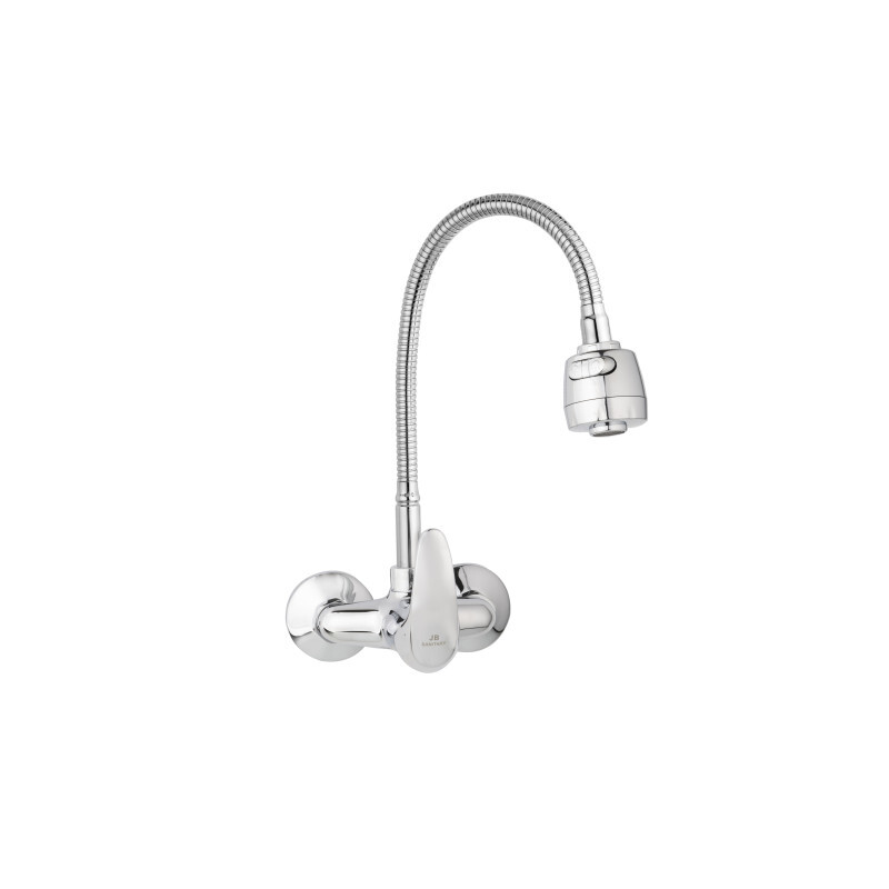 JB Sanitary A10 33 90 — Nástěnná baterie SLIM, rozteč 100 mm, pružné ramínko