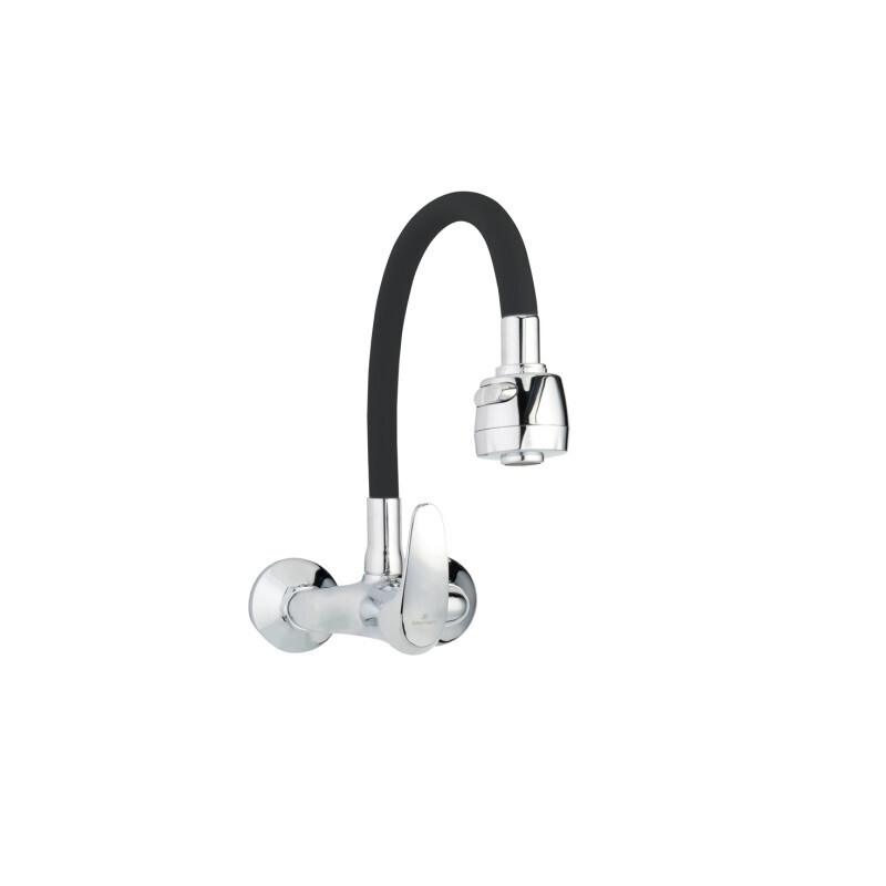 JB Sanitary A10 33 95 — Nástěnná baterie SLIM, rozteč 100 mm, černé flexi ramínko