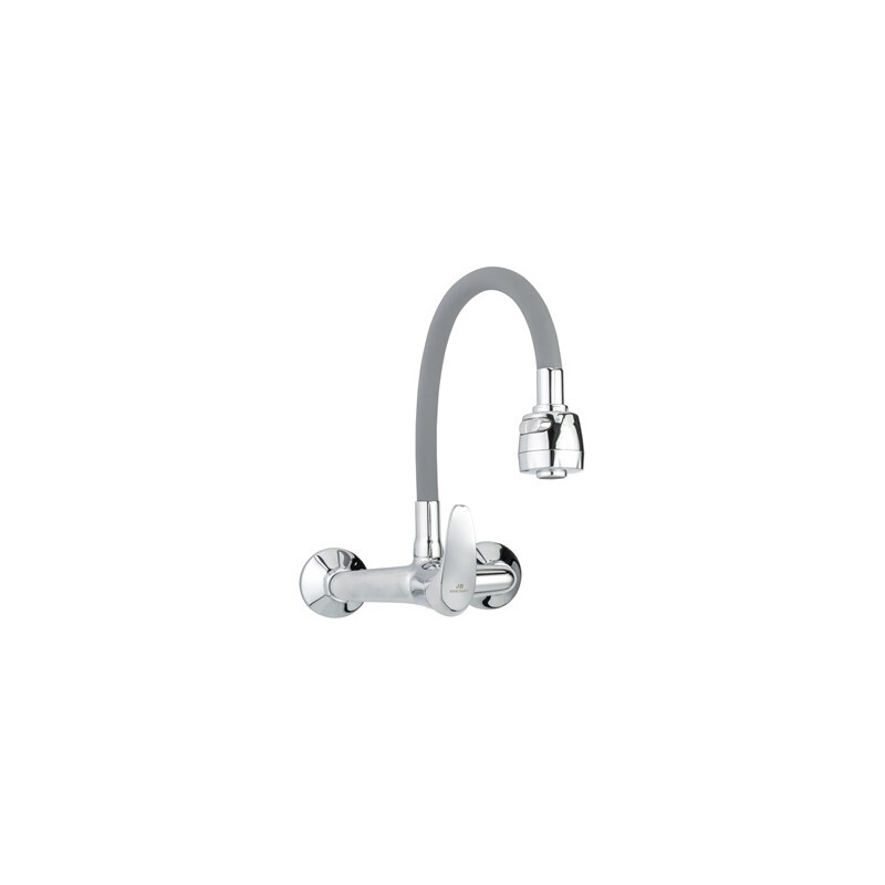 JB Sanitary A10 38 98 — Nástěnná baterie SLIM, rozteč 150 mm, šedé flexi ramínko