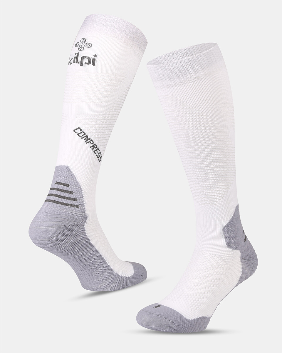 Unisex běžecké podkolenky kilpi compress-u bílá 35