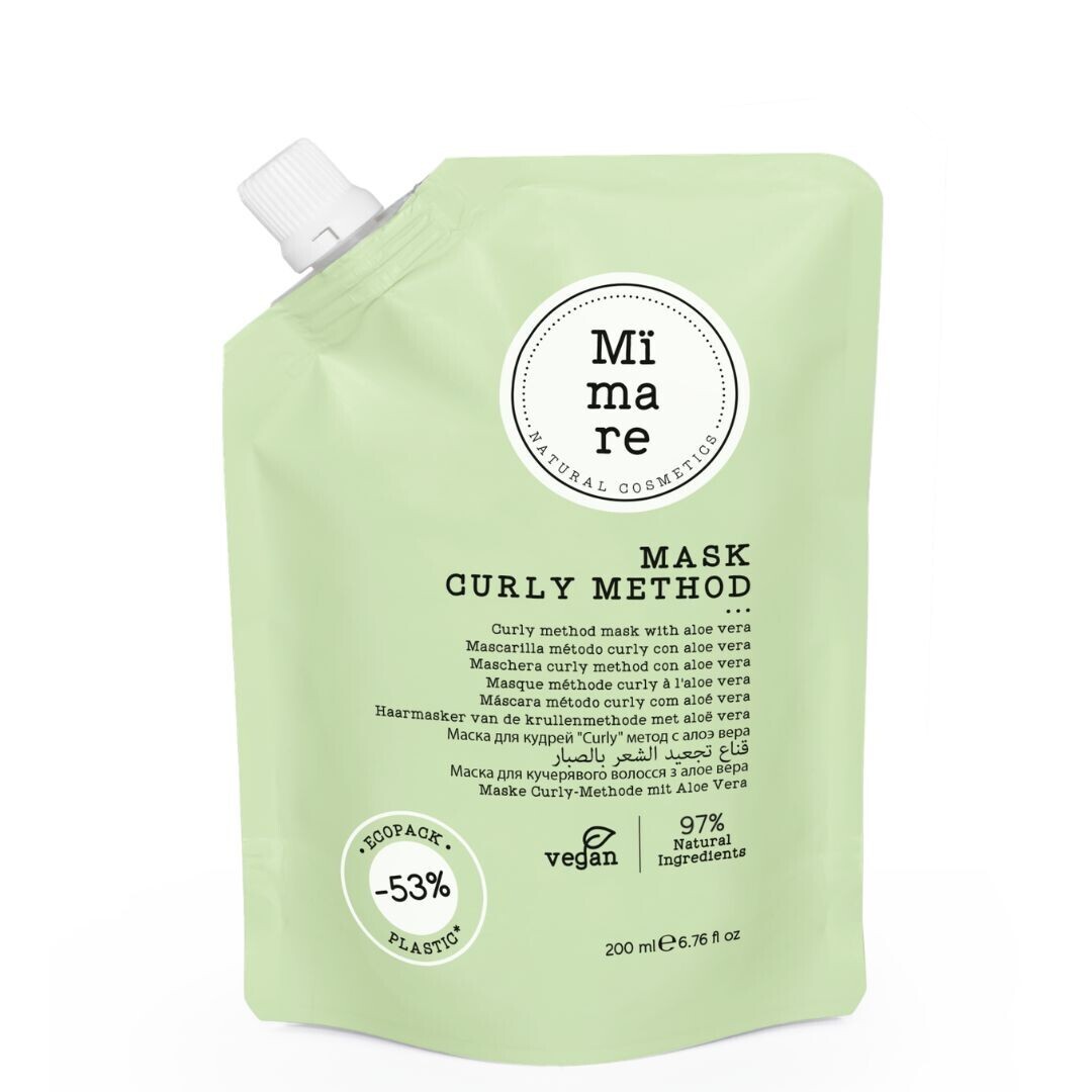 Mïmare Curly Method Mask - intenzivní hydratační maska ​​pro kudrnaté a vlnité vlasy 200 ml