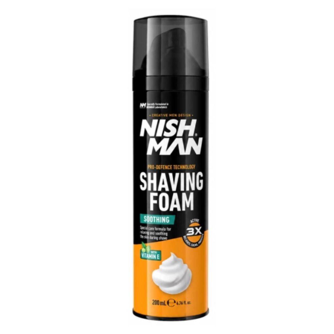 Nihsman Shaving Foam - pěna na holení, 200 ml Soothing Menthol - zklidňuje a jemně chladí