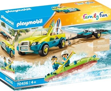 Playmobil Family Fun 70436 Plážové auto s přívěsem pro kánoe