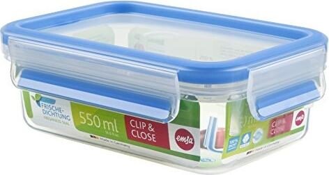 Emsa Clip & Close 0.55 l modrá