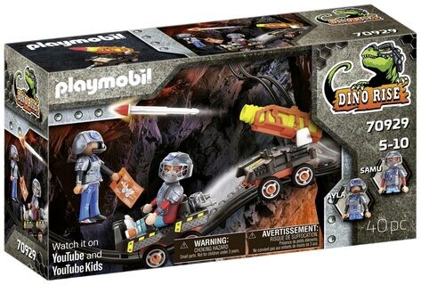 Playmobil DINO Rise 70929 Dino Mine Vozík s raketami
