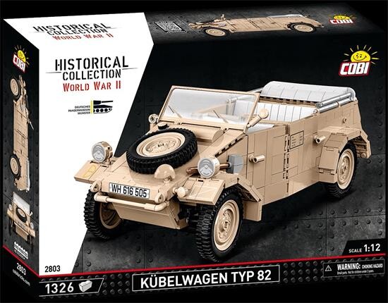 COBI 2803 Německý velitelský vůz Kübelwagen PKW TYP 82