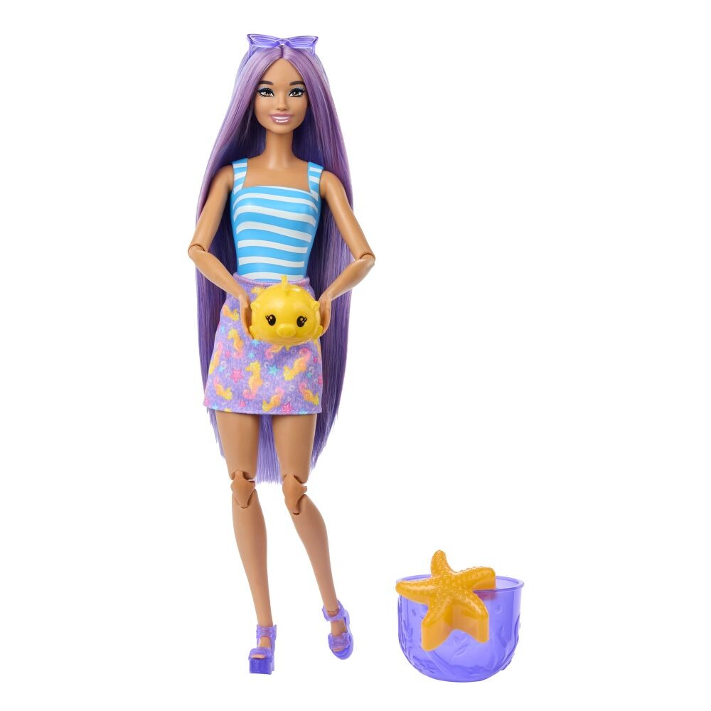 Mattel Barbie Pop Reveal Barbie mořská tříšť fialová