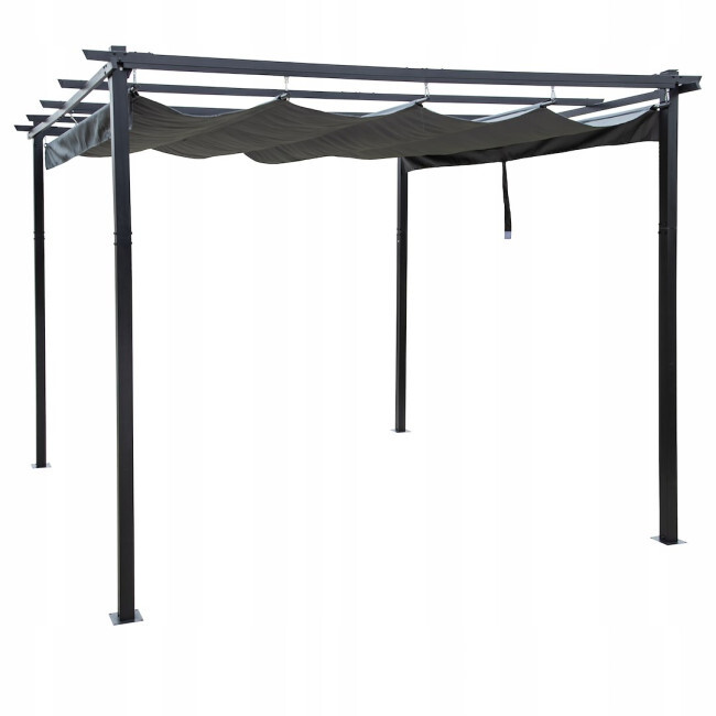 Zahradní pergola PERGO antracitová 300x400 cm