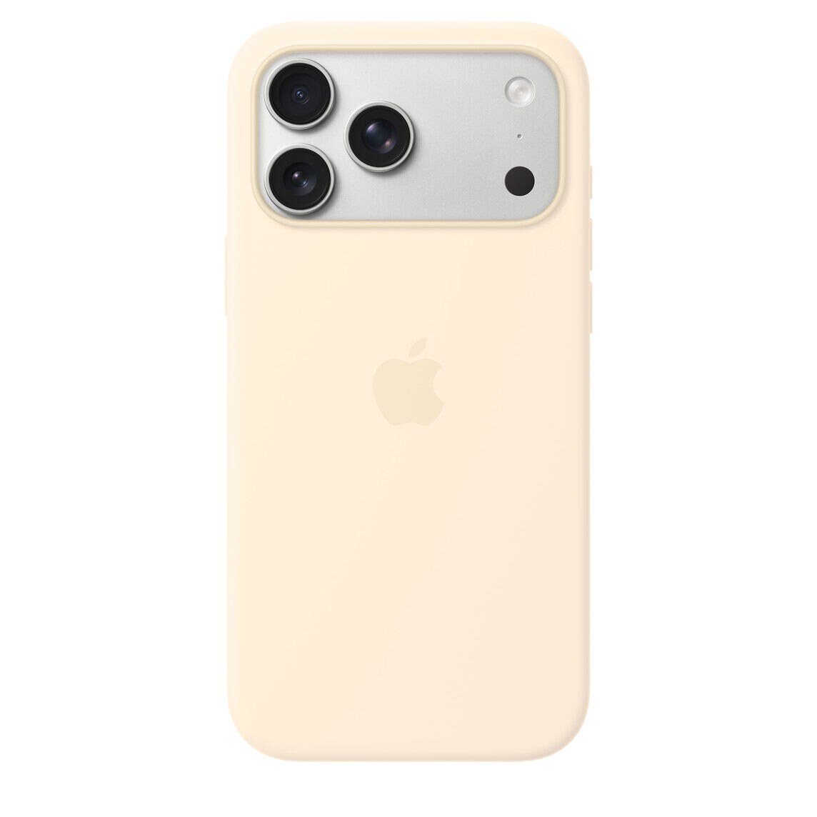 APPLE iPhone 17 Pro Max Silicone Case with MS – Vanilla MHW54ZM/A