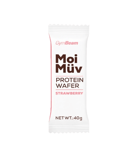 GYMBEAM MoiMüv Protein Wafer jahoda 40 g