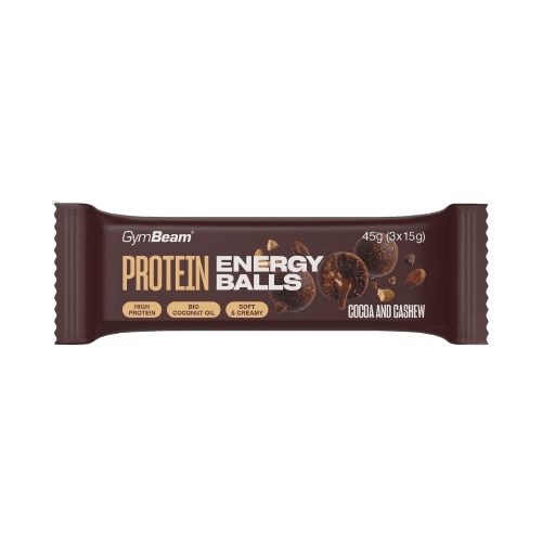 GYMBEAM Protein energy balls cocoa and cashew 45 g