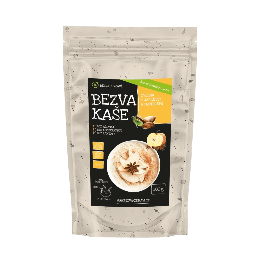 BEZVA MÜSLI Ovesná kaše s jablíčky a mandlemi 500 g