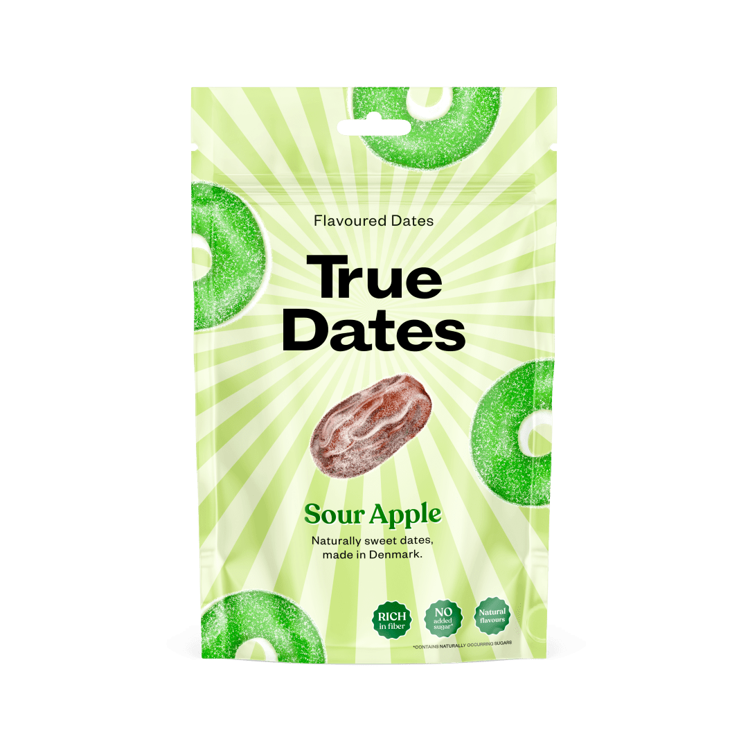 TRUE DATES Datle s příchutí kyselé jablko 100 g