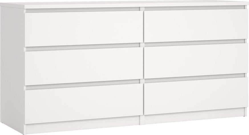 Bílá komoda 154x76x50 cm Naia – Tvilum