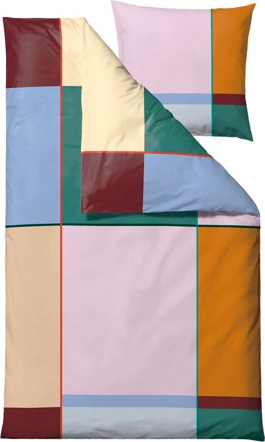 Bavlněné povlečení na jednolůžko 140x200 cm Colour Block – Södahl