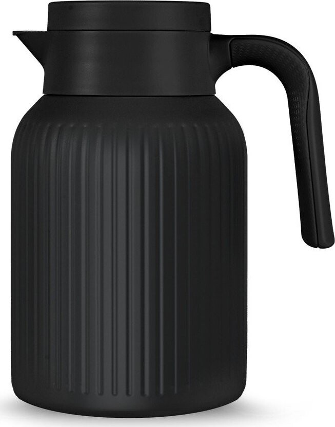 Černá termoska z nerezové oceli 1,5 l Trine – Sagaform
