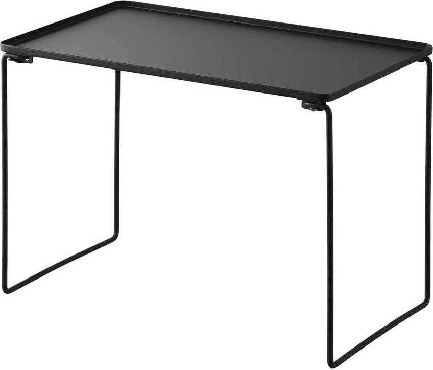 Černá kovová přídavná polička 41x28 cm Tower – YAMAZAKI