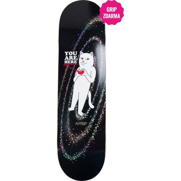 Sk8 Deska Ripndip You Are Here - Černá - 8.25